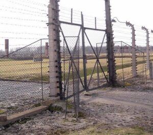 Gate to the Czechoslovakian Family Camp in Birkenau