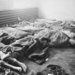 A room of the dead at Auschwitz