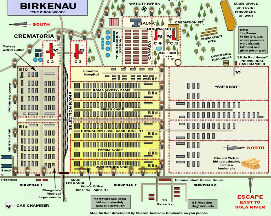 Birkenau Camp layout