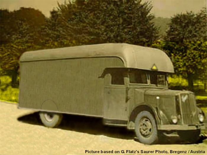 Early mobile Gassing Van